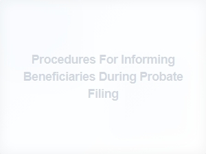 Procedures for Informing Beneficiaries During Probate Filing