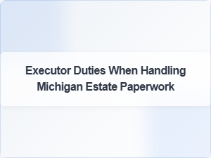 Executor Duties When Handling Michigan Estate Paperwork